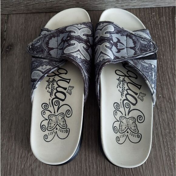 Alegria Airie Woodstock Black Platform Sandal 7-7.5 - Picture 6 of 11